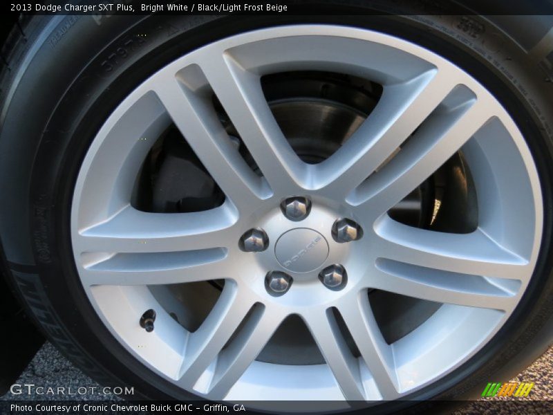 Bright White / Black/Light Frost Beige 2013 Dodge Charger SXT Plus