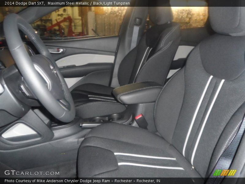 Maximum Steel Metallic / Black/Light Tungsten 2014 Dodge Dart SXT