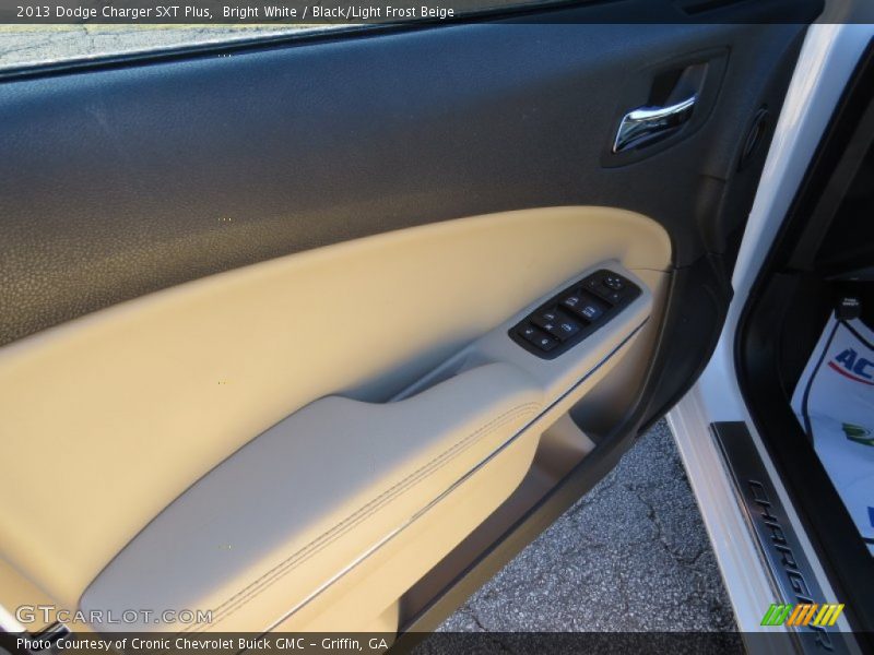Bright White / Black/Light Frost Beige 2013 Dodge Charger SXT Plus