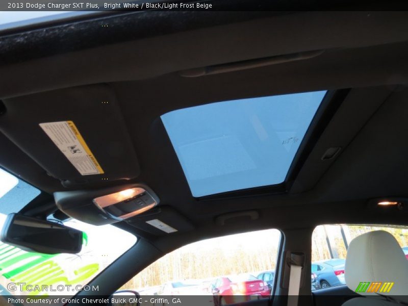 Bright White / Black/Light Frost Beige 2013 Dodge Charger SXT Plus