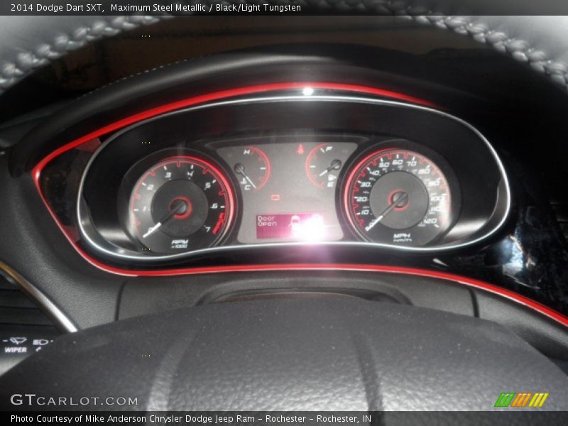 Maximum Steel Metallic / Black/Light Tungsten 2014 Dodge Dart SXT