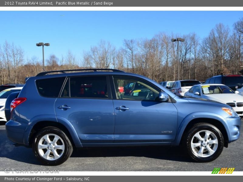 Pacific Blue Metallic / Sand Beige 2012 Toyota RAV4 Limited