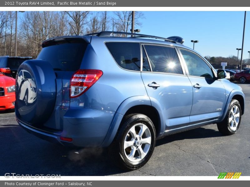 Pacific Blue Metallic / Sand Beige 2012 Toyota RAV4 Limited