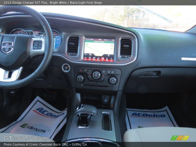Bright White / Black/Light Frost Beige 2013 Dodge Charger SXT Plus