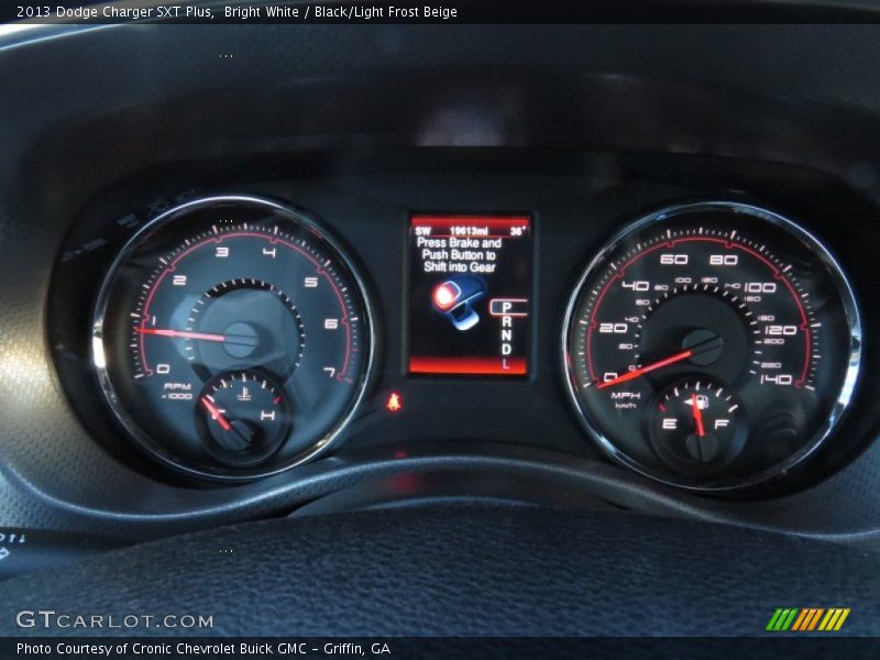 Bright White / Black/Light Frost Beige 2013 Dodge Charger SXT Plus