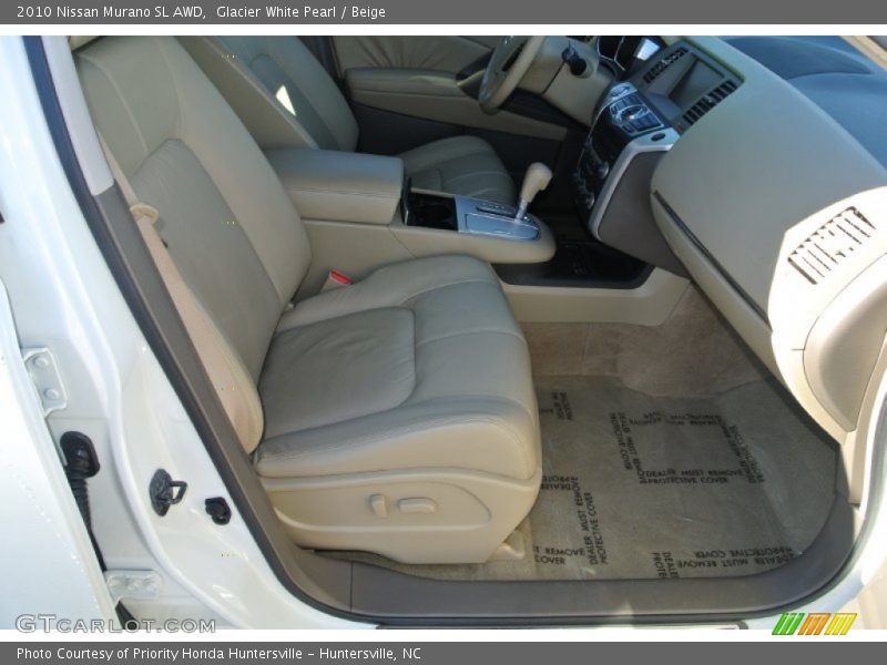 Glacier White Pearl / Beige 2010 Nissan Murano SL AWD