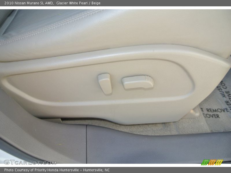Glacier White Pearl / Beige 2010 Nissan Murano SL AWD