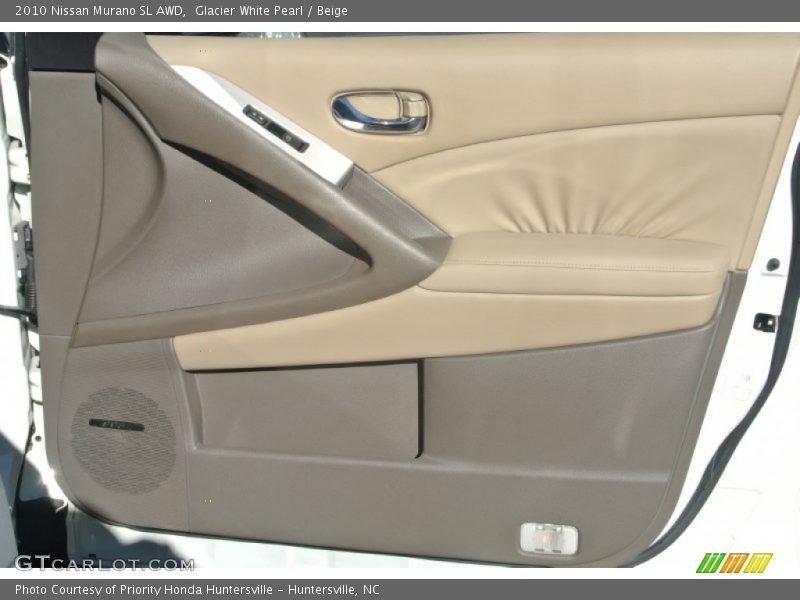 Glacier White Pearl / Beige 2010 Nissan Murano SL AWD