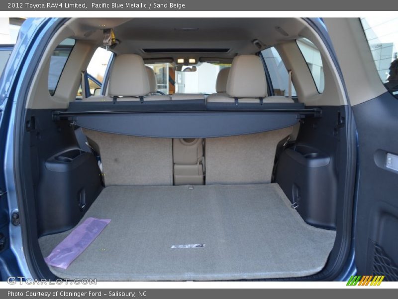 Pacific Blue Metallic / Sand Beige 2012 Toyota RAV4 Limited