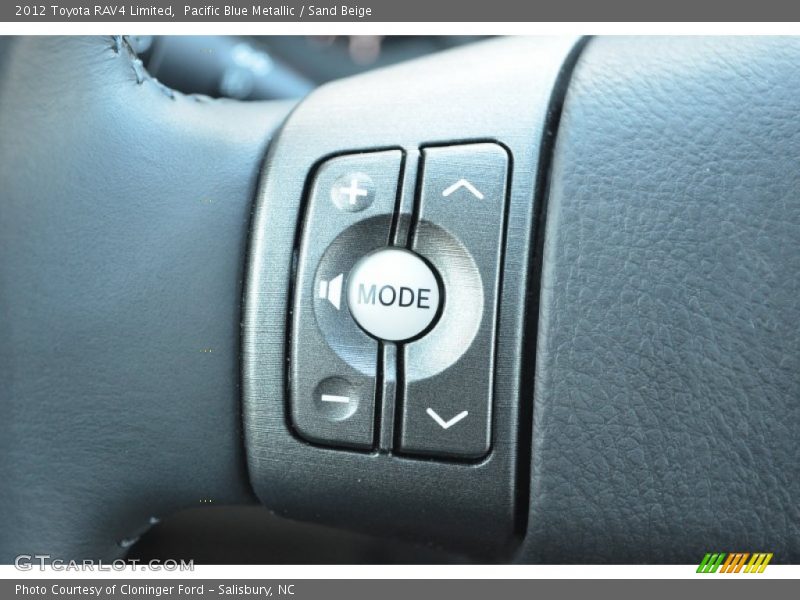 Pacific Blue Metallic / Sand Beige 2012 Toyota RAV4 Limited