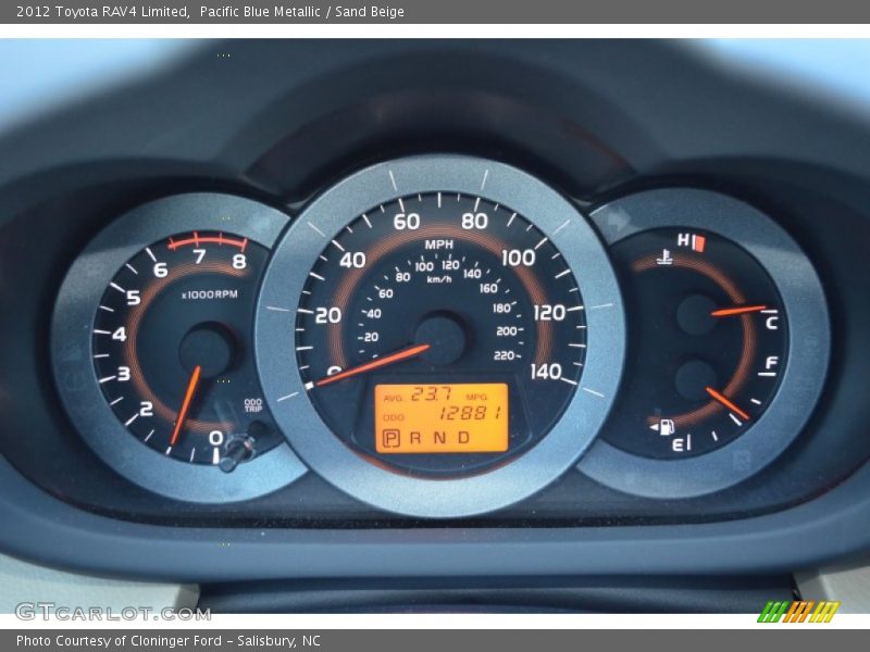 Pacific Blue Metallic / Sand Beige 2012 Toyota RAV4 Limited