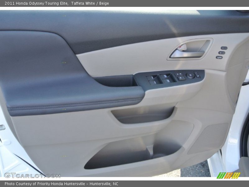 Taffeta White / Beige 2011 Honda Odyssey Touring Elite