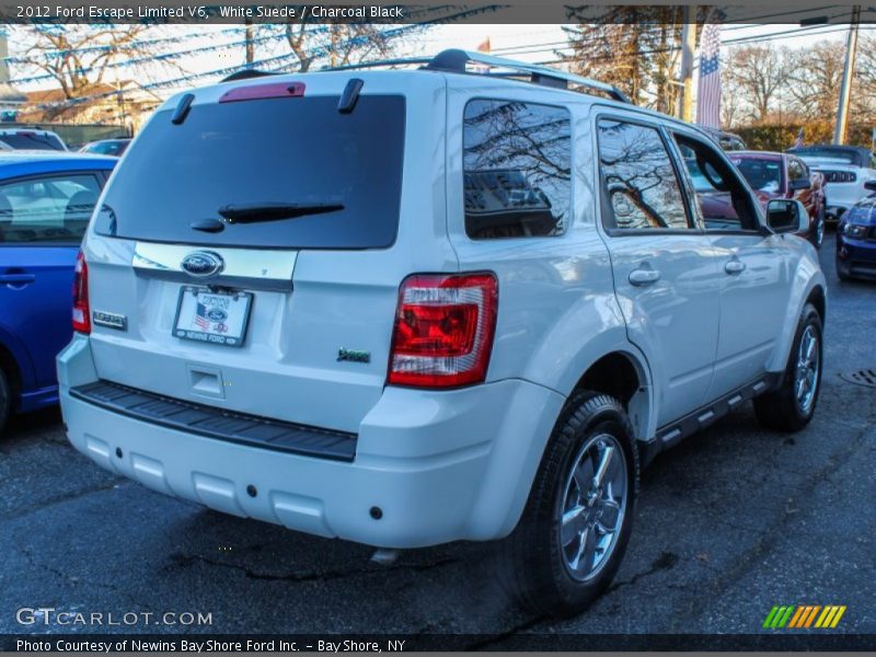 White Suede / Charcoal Black 2012 Ford Escape Limited V6