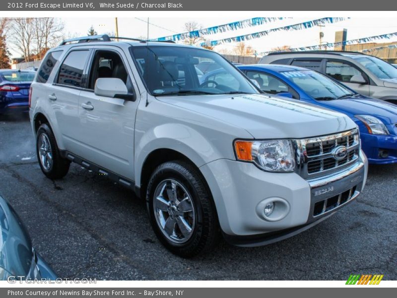 White Suede / Charcoal Black 2012 Ford Escape Limited V6