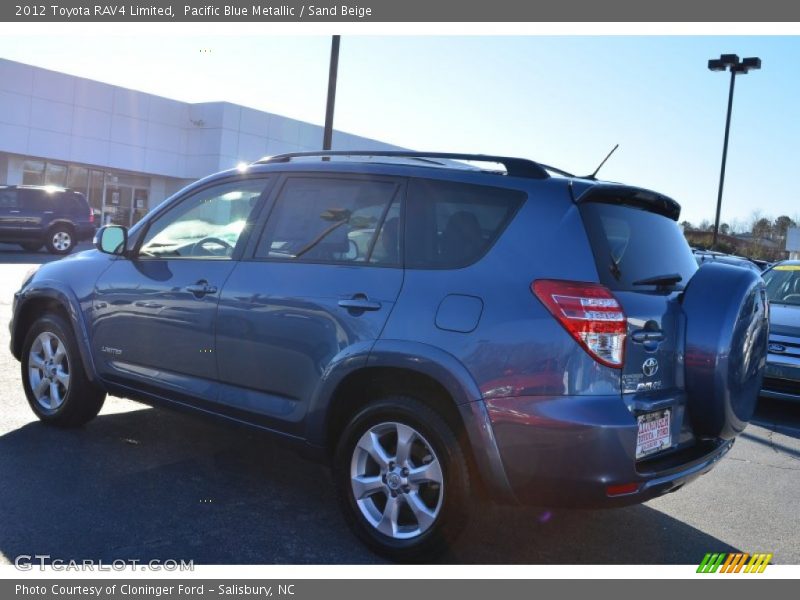 Pacific Blue Metallic / Sand Beige 2012 Toyota RAV4 Limited