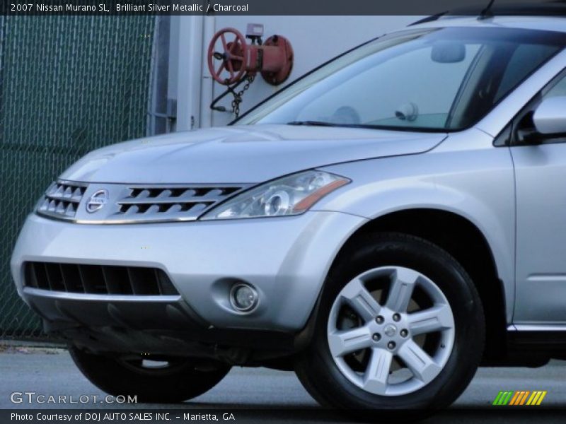 Brilliant Silver Metallic / Charcoal 2007 Nissan Murano SL