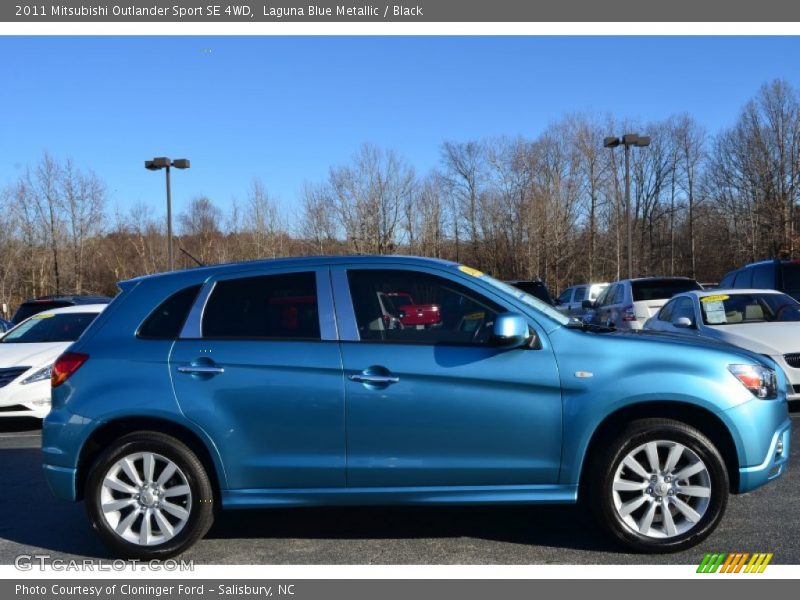 Laguna Blue Metallic / Black 2011 Mitsubishi Outlander Sport SE 4WD