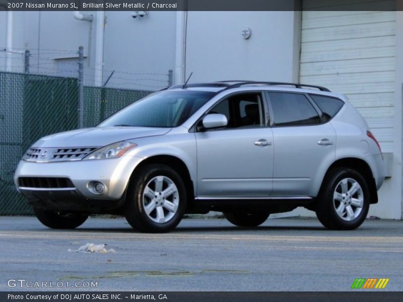Brilliant Silver Metallic / Charcoal 2007 Nissan Murano SL