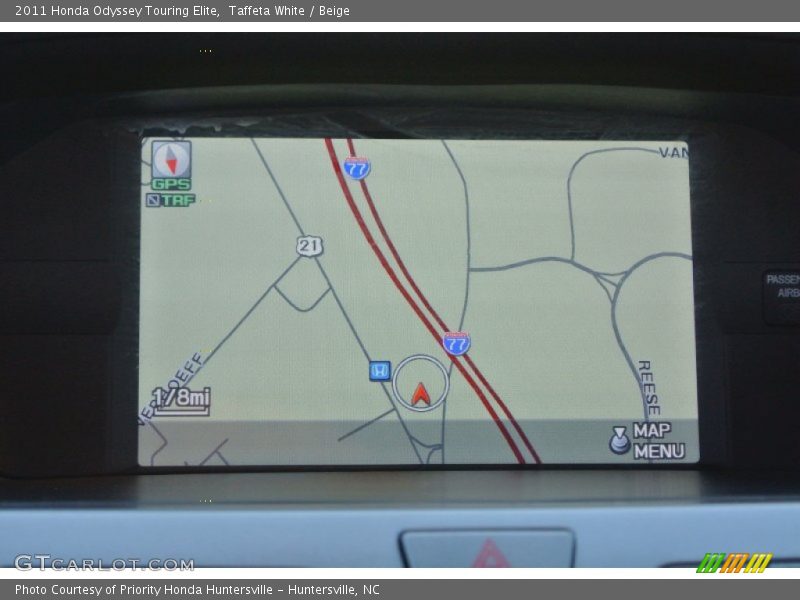 Taffeta White / Beige 2011 Honda Odyssey Touring Elite