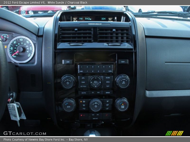 White Suede / Charcoal Black 2012 Ford Escape Limited V6