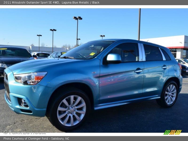 Laguna Blue Metallic / Black 2011 Mitsubishi Outlander Sport SE 4WD