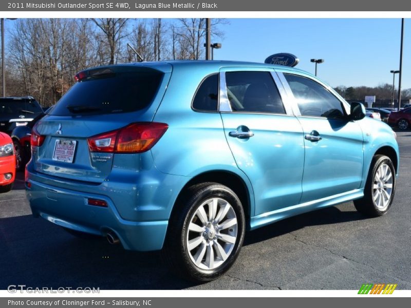 Laguna Blue Metallic / Black 2011 Mitsubishi Outlander Sport SE 4WD