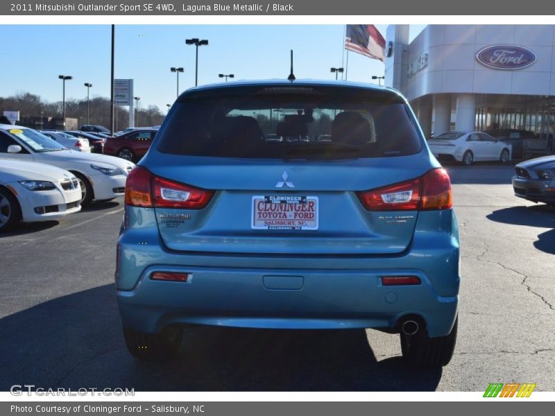 Laguna Blue Metallic / Black 2011 Mitsubishi Outlander Sport SE 4WD