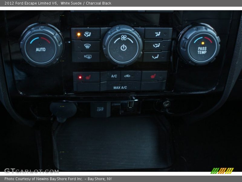 White Suede / Charcoal Black 2012 Ford Escape Limited V6