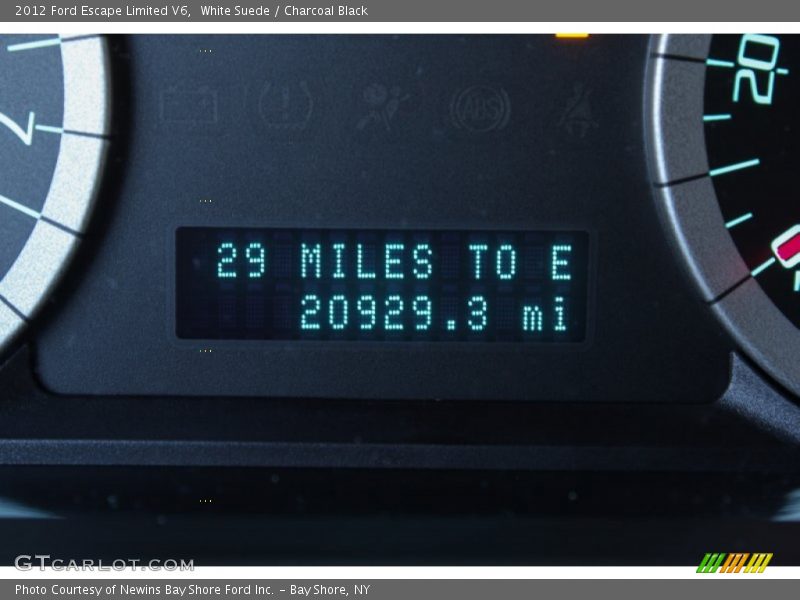 White Suede / Charcoal Black 2012 Ford Escape Limited V6