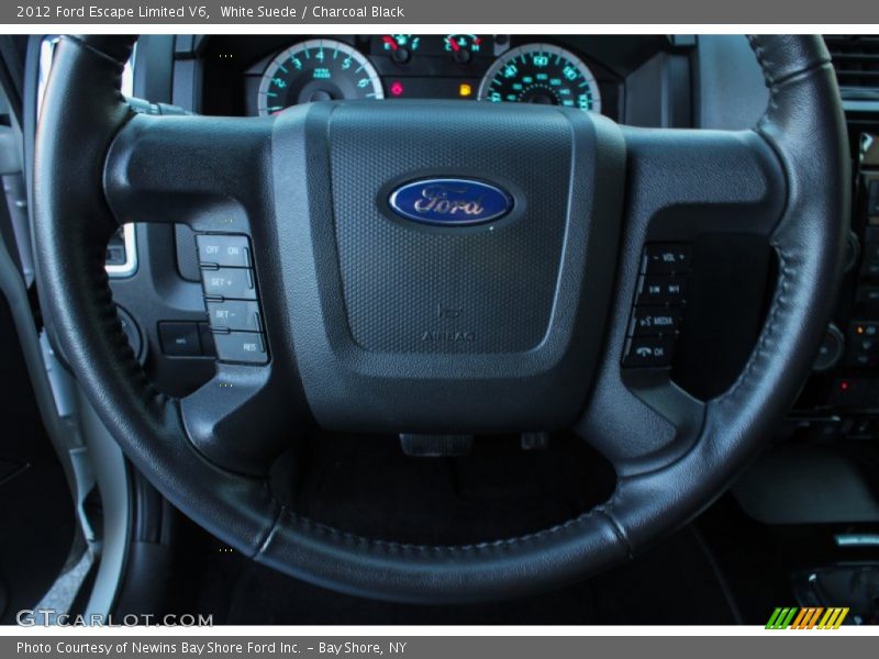 White Suede / Charcoal Black 2012 Ford Escape Limited V6