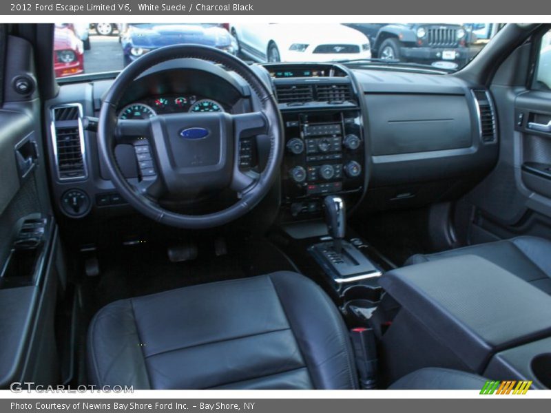 White Suede / Charcoal Black 2012 Ford Escape Limited V6