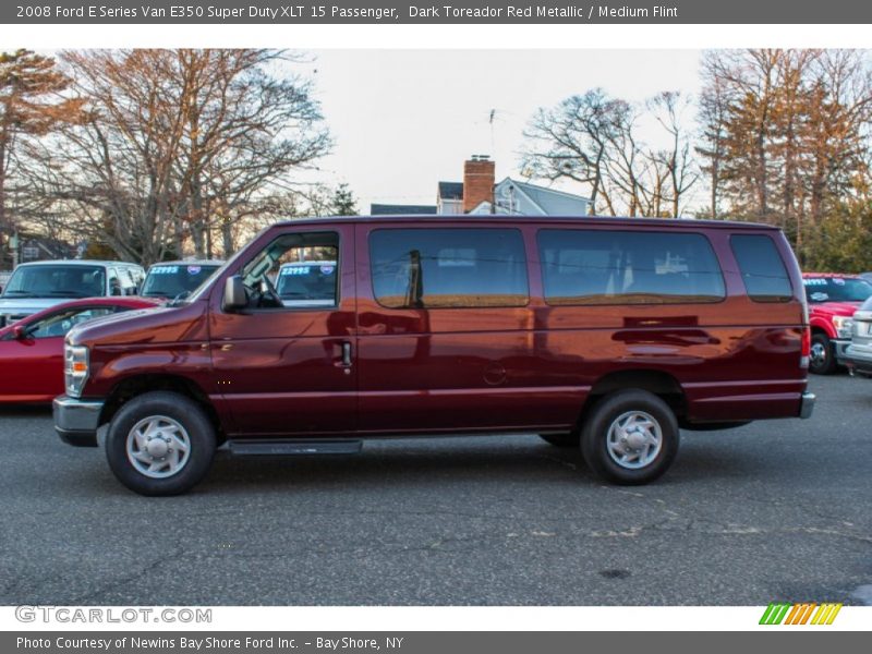 Dark Toreador Red Metallic / Medium Flint 2008 Ford E Series Van E350 Super Duty XLT 15 Passenger