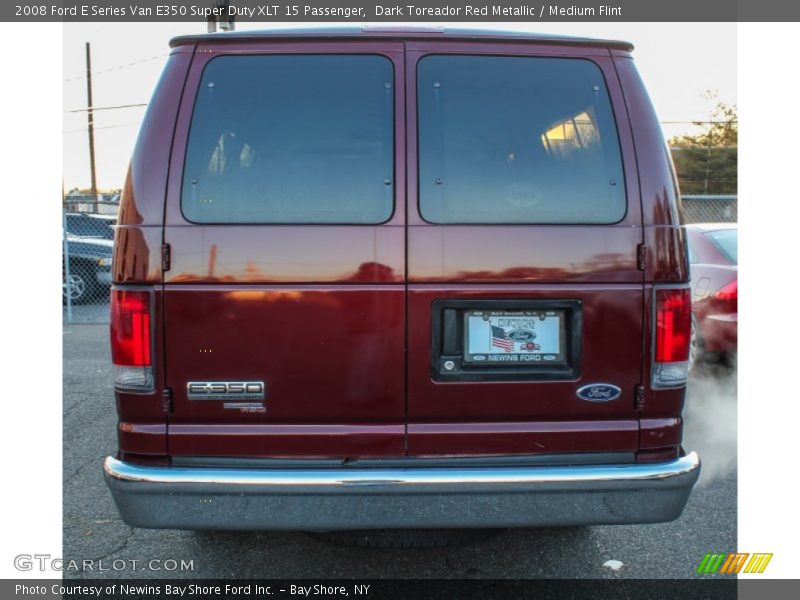 Dark Toreador Red Metallic / Medium Flint 2008 Ford E Series Van E350 Super Duty XLT 15 Passenger