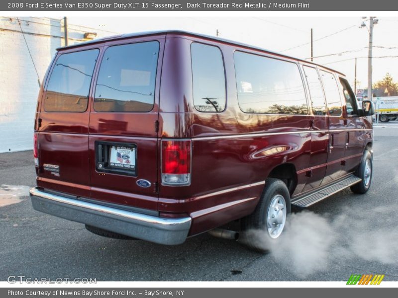 Dark Toreador Red Metallic / Medium Flint 2008 Ford E Series Van E350 Super Duty XLT 15 Passenger