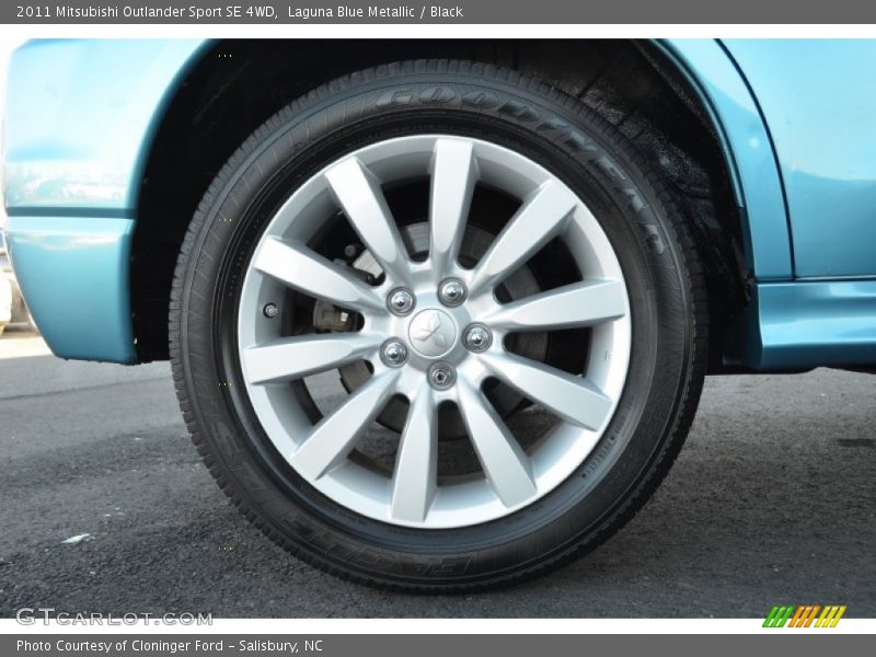 Laguna Blue Metallic / Black 2011 Mitsubishi Outlander Sport SE 4WD
