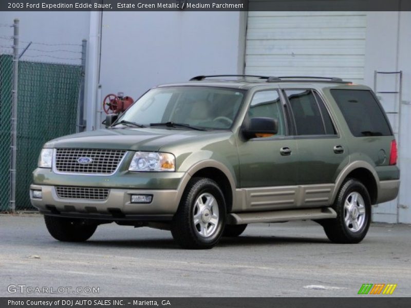 Estate Green Metallic / Medium Parchment 2003 Ford Expedition Eddie Bauer