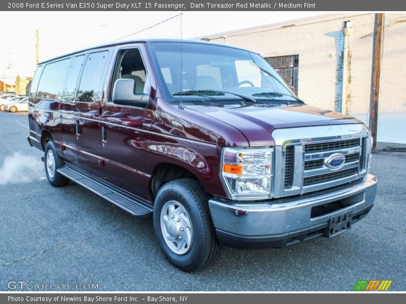 Dark Toreador Red Metallic / Medium Flint 2008 Ford E Series Van E350 Super Duty XLT 15 Passenger