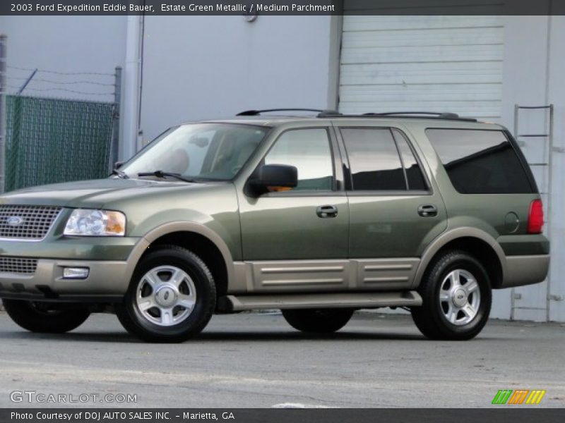 Estate Green Metallic / Medium Parchment 2003 Ford Expedition Eddie Bauer