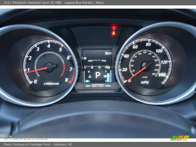 Laguna Blue Metallic / Black 2011 Mitsubishi Outlander Sport SE 4WD