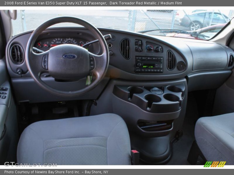 Dark Toreador Red Metallic / Medium Flint 2008 Ford E Series Van E350 Super Duty XLT 15 Passenger