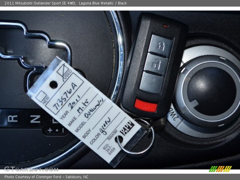Laguna Blue Metallic / Black 2011 Mitsubishi Outlander Sport SE 4WD