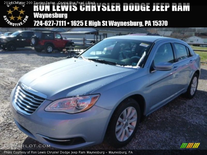 Crystal Blue Pearl / Black 2014 Chrysler 200 Touring Sedan