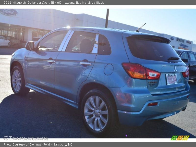 Laguna Blue Metallic / Black 2011 Mitsubishi Outlander Sport SE 4WD