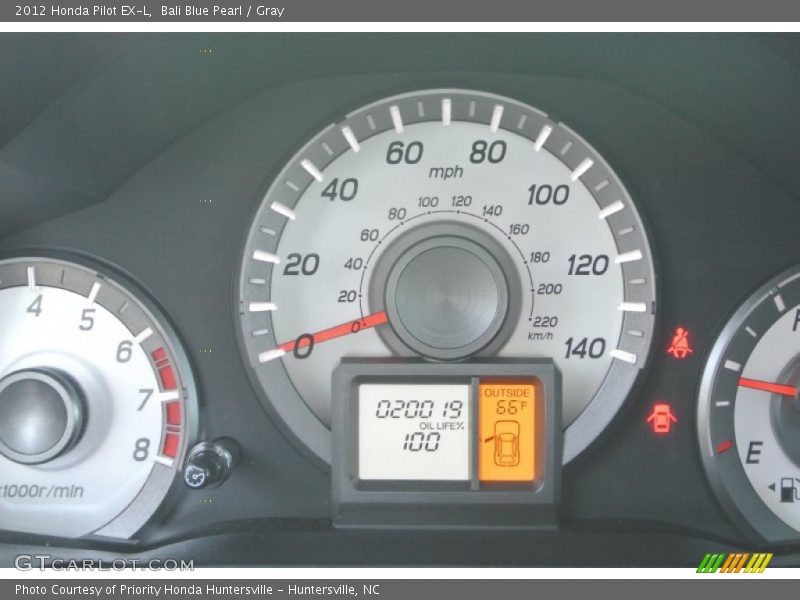 Bali Blue Pearl / Gray 2012 Honda Pilot EX-L
