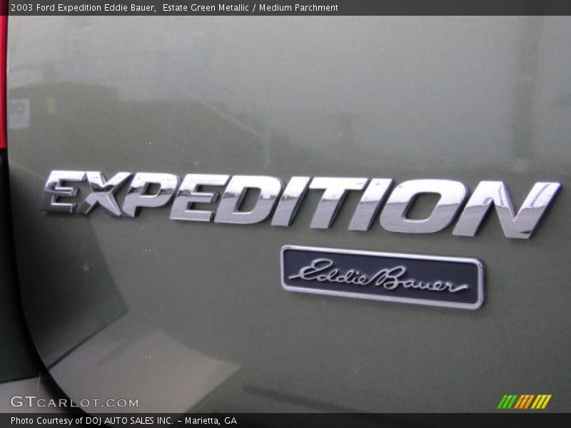Estate Green Metallic / Medium Parchment 2003 Ford Expedition Eddie Bauer