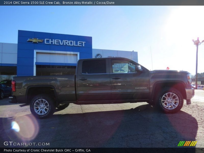 Bronze Alloy Metallic / Cocoa/Dune 2014 GMC Sierra 1500 SLE Crew Cab