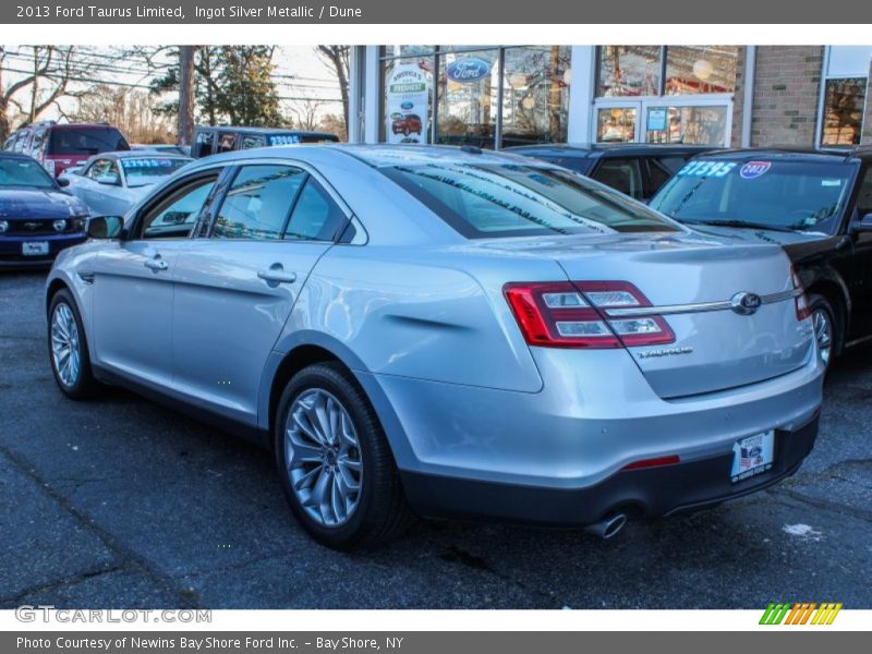 Ingot Silver Metallic / Dune 2013 Ford Taurus Limited