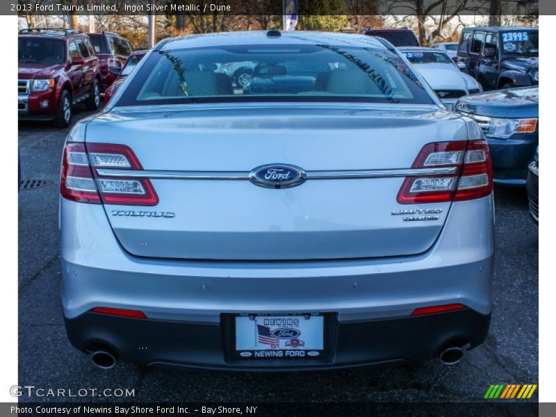 Ingot Silver Metallic / Dune 2013 Ford Taurus Limited