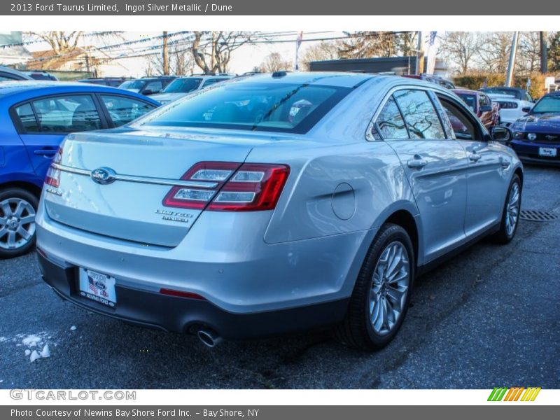 Ingot Silver Metallic / Dune 2013 Ford Taurus Limited