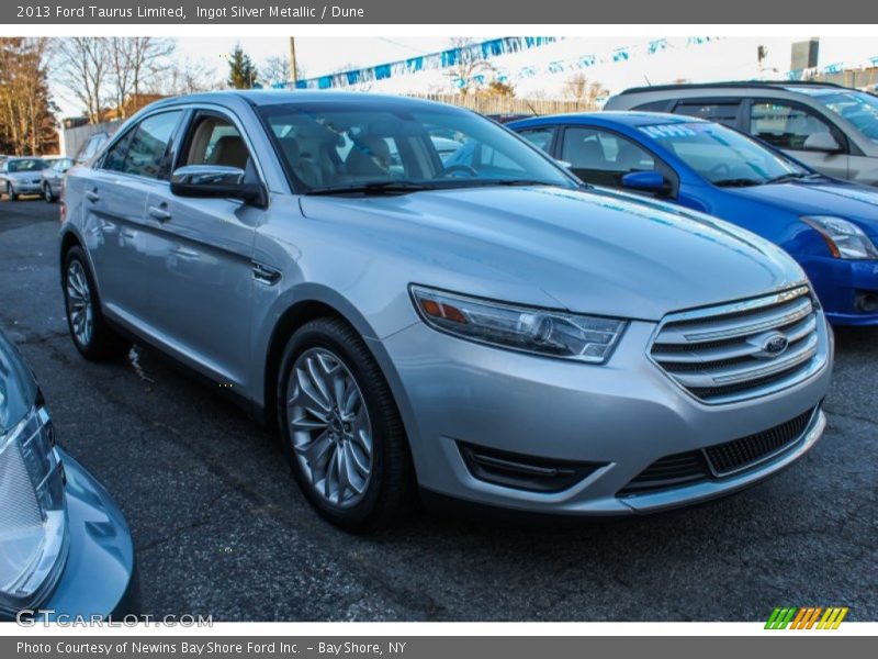 Ingot Silver Metallic / Dune 2013 Ford Taurus Limited